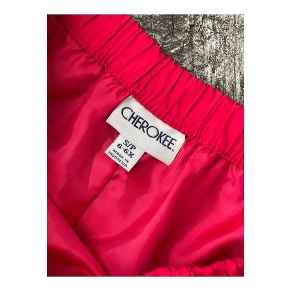 Cherokee Red Mini Skirt A Line Lined Sz 6-6X - Picture 3 of 4